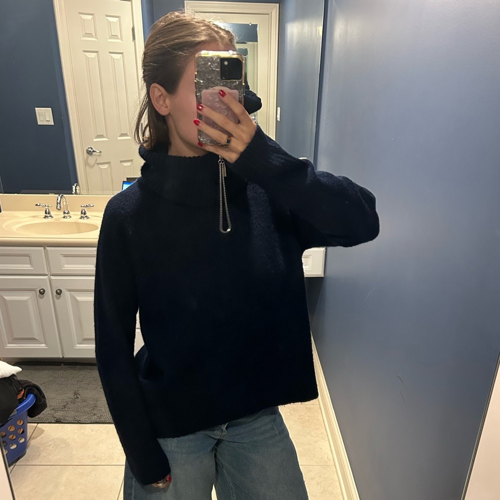Lulu's Midnight Blue Turtleneck Sweater